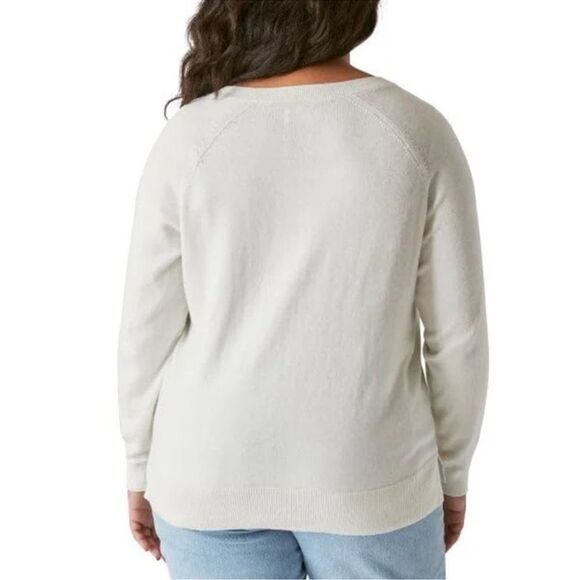 Lucky Brand Women’s V-neck Top Sweater XL - Picture 2 of 7